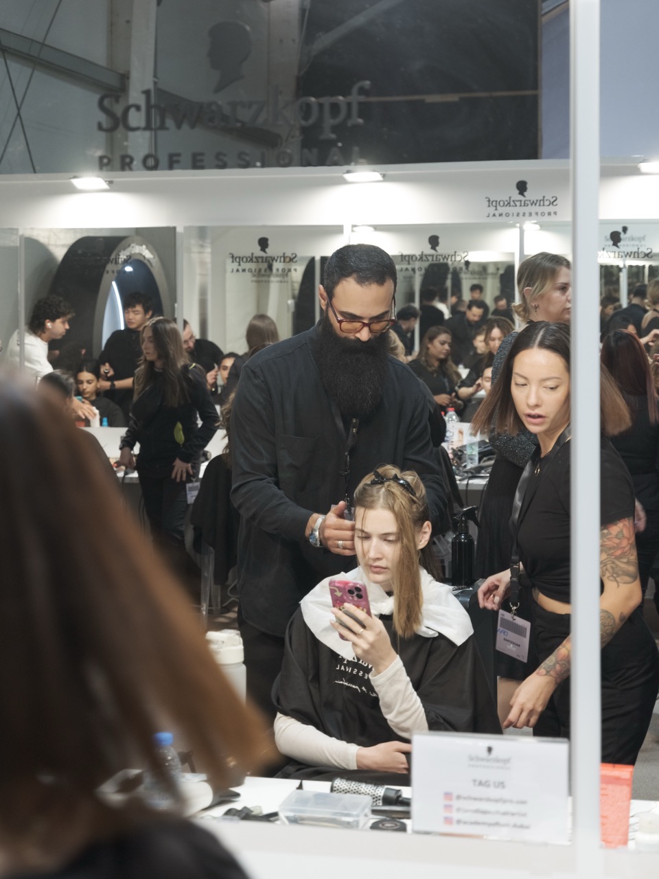 Schwarzkopf team  Dubai Fashion Week, 2022  Photography Alisa Poturaeva